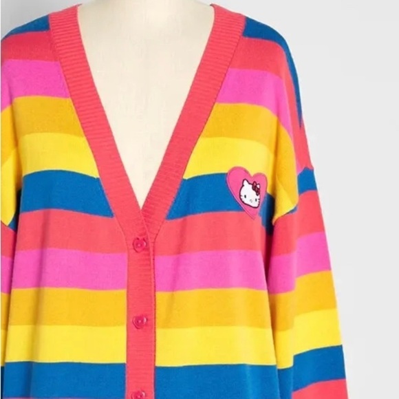 ModCloth x Hello Kitty Sweet Like Candy Oversized Cardigan Small - Picture 1 of 4